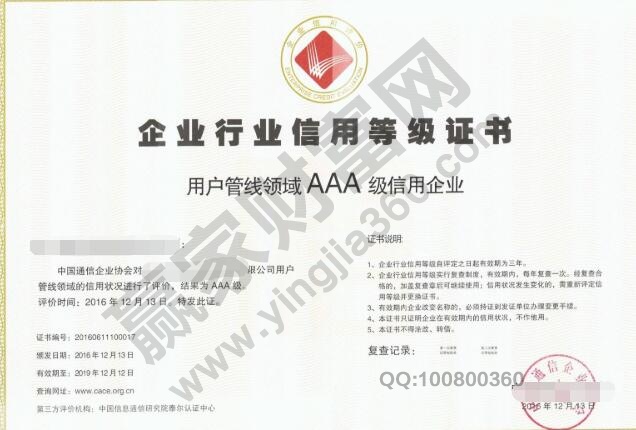 企業(yè)信用等級